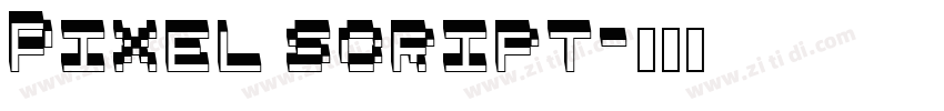 Pixel script字体转换